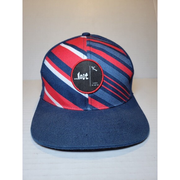 Lost Other - ...Lost Enterprises Surfboard Snapback Navy Blue Red Patch Logo‎ Acrylic